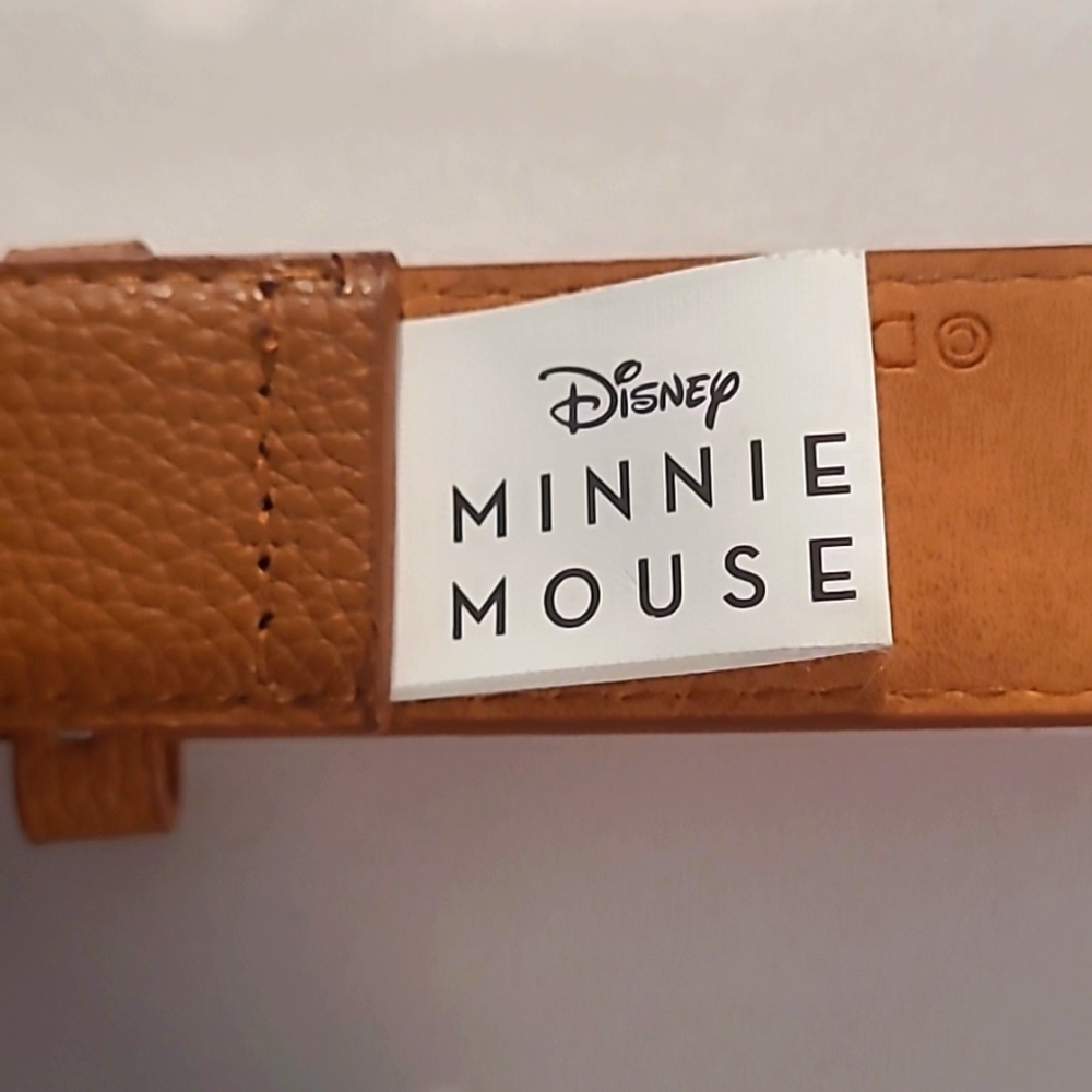 Disney Minnie Mouse Tan and Silver Belt Buckle - Picture 4 of 7